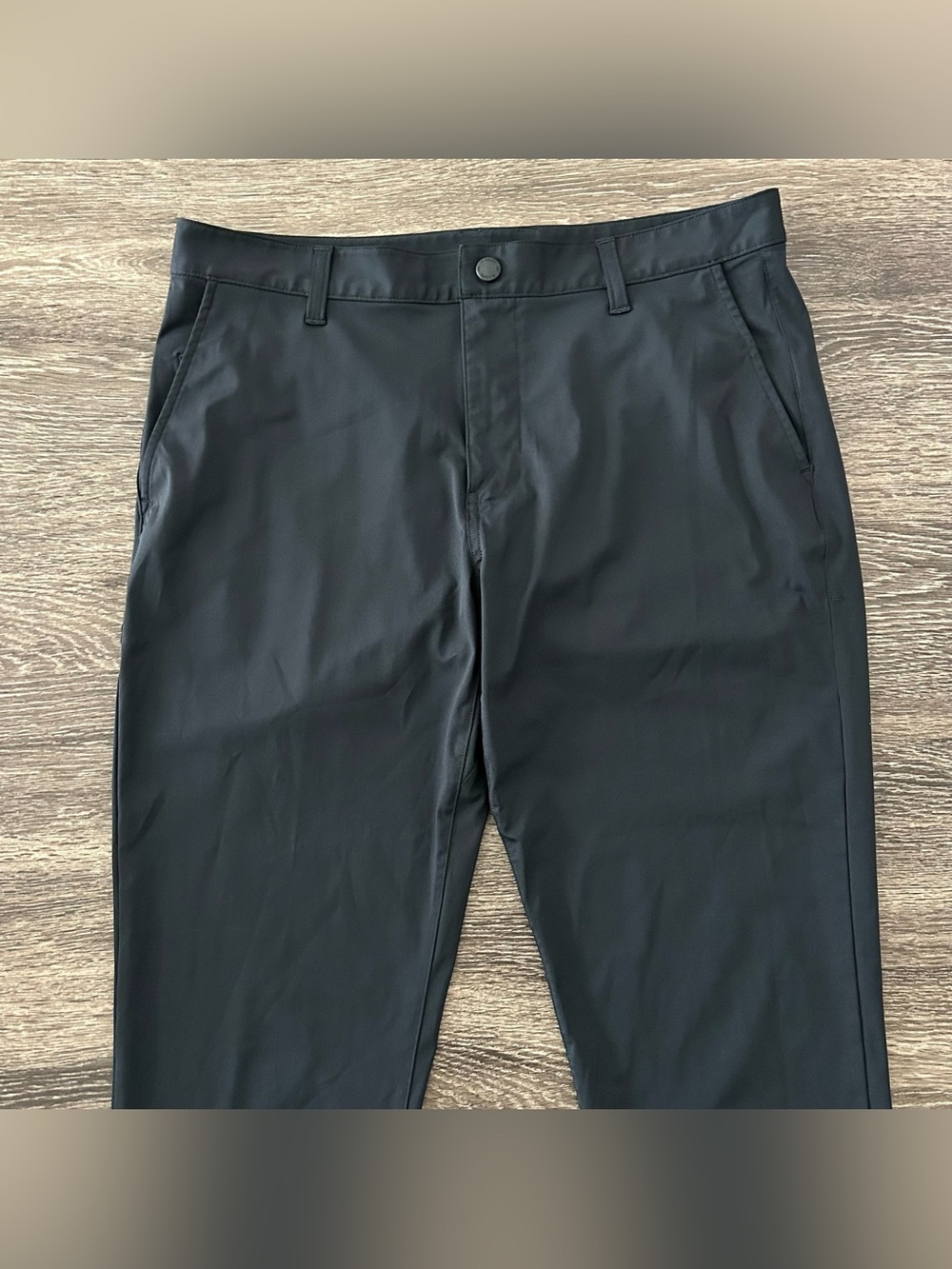 Rhone Commuter Slim Pants Men's 33X32 Performance Stretch Chino Tapered Black - Picture 2 of 11